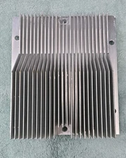 Large Aluminum Heatsink -7 7/8" L x 7" W x 2 1/4" H-25 Finned Heat Sink(used)