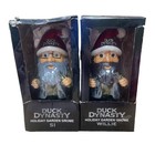 9” Duck Dynasty Holiday Christmas Gnome Gnomes Willie & Si Lot Of 2 Read!!