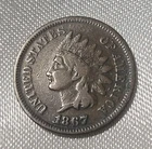 1867 INDIAN HEAD PENNY CENT F / VF