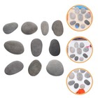  10 Pcs Pebble Painting Floor Tile Flat Rocks for Reptiles Landscape
