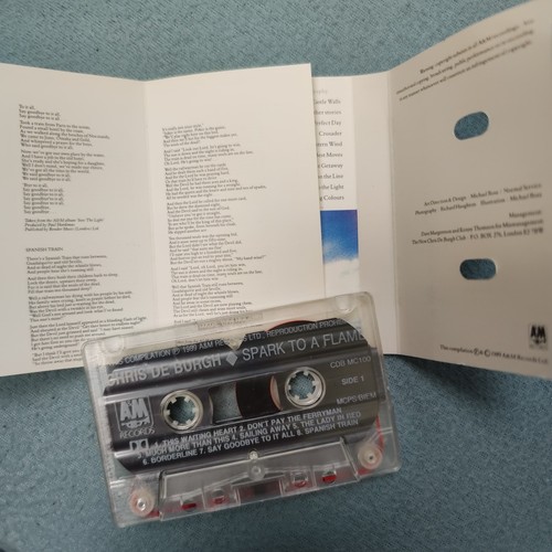 Spark To A Flame The Very Best Of Chris De Burgh Cassette 1989 CDBMC 100 - Imagen 6 de 6