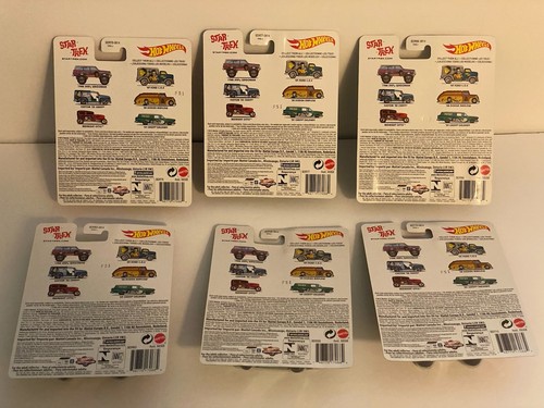 Hot Wheels Star Trek 2013 Complete Set of 6 Real Riders Metal/Metal NIB - Picture 2 of 11