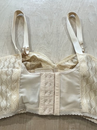 Sujetador Ardyss Angel Body Shaping Beige Encaje Talla 40J Ajuste. Correa ancha inalámbrica - Imagen 8 de 13