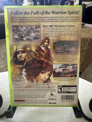 Samurai Warriors 2 (Microsoft Xbox 360, 2006) CIB Completo Probado Muy Bonito - Imagen 10 de 10