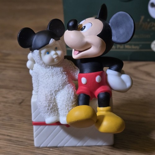 Dept 56 Snowbabies Disney My Pal Mickey Mouse Lift Top Trinket Box 2003 w/ Box - Picture 2 of 24