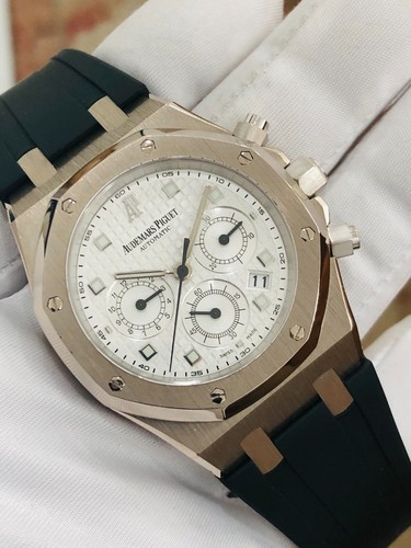 Audemars Piguet Royal Oak Chronograph W/ ARCHIVES 18K White Go...