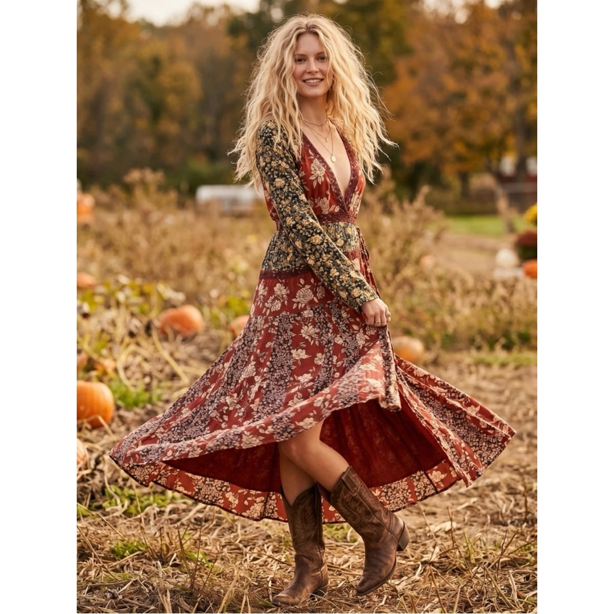 Free People Cotton Long Maxi Dresses for Women for sale | eBay