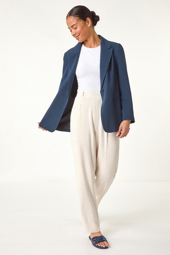 Blazer aus Leinenmischung für Damen UK - Ladies Roman Petite - Bild 12 von 34