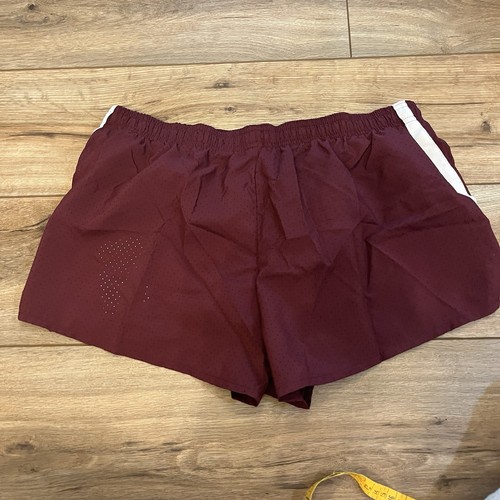Pantalones Cortos para Correr Nike Fast 2" Dri-Fit Forrados Borgoña CV2821-670 Para Hombre Talla Grande - Imagen 9 de 9