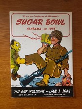 1945 Sugar Bowl Alabama Crimson Tide v Duke College Football Program 11th Annual