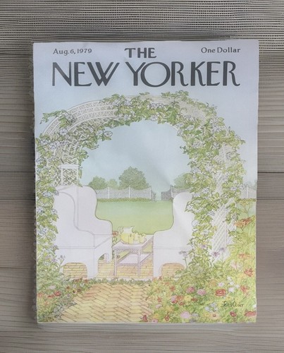The New Yorker Magazine Aug 6, 1979 Canvas Garden Art By Jenni Oliver~ New - Picture 16 of 16