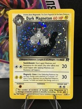Dark Magneton 11/82 Holo Rare - Team Rocket Set - Vintage WOTC Pokémon Card
