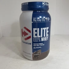 Dymatize Elite 100% Whey Protein Powder Rich Chocolate 25 Servings Exp 5/26