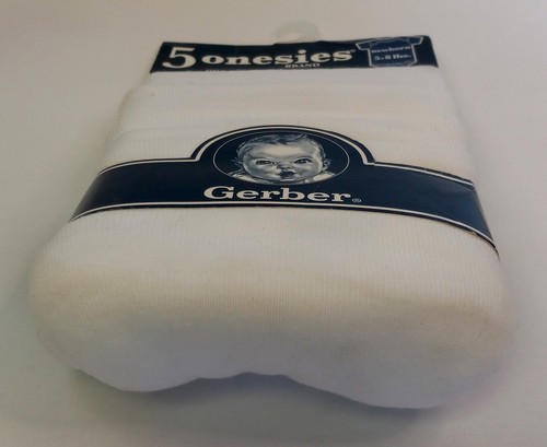 Gerber Onesies 5 Pack newborn 5 to 8 Pounds White Original Packaging - Picture 5 of 9