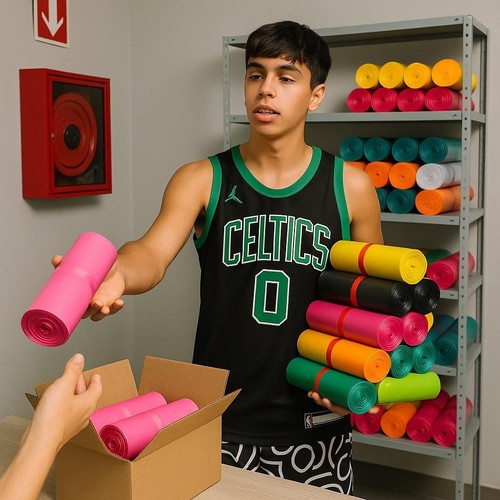 buste da imballaggio spedizioni 100 pezzi plastica resistenti impermeabili - Foto 4 di 6