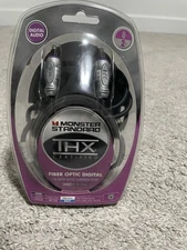 Monster Fiber Optic Digital Audio Cable 8 FT Feet THX Certified Dolby Surround