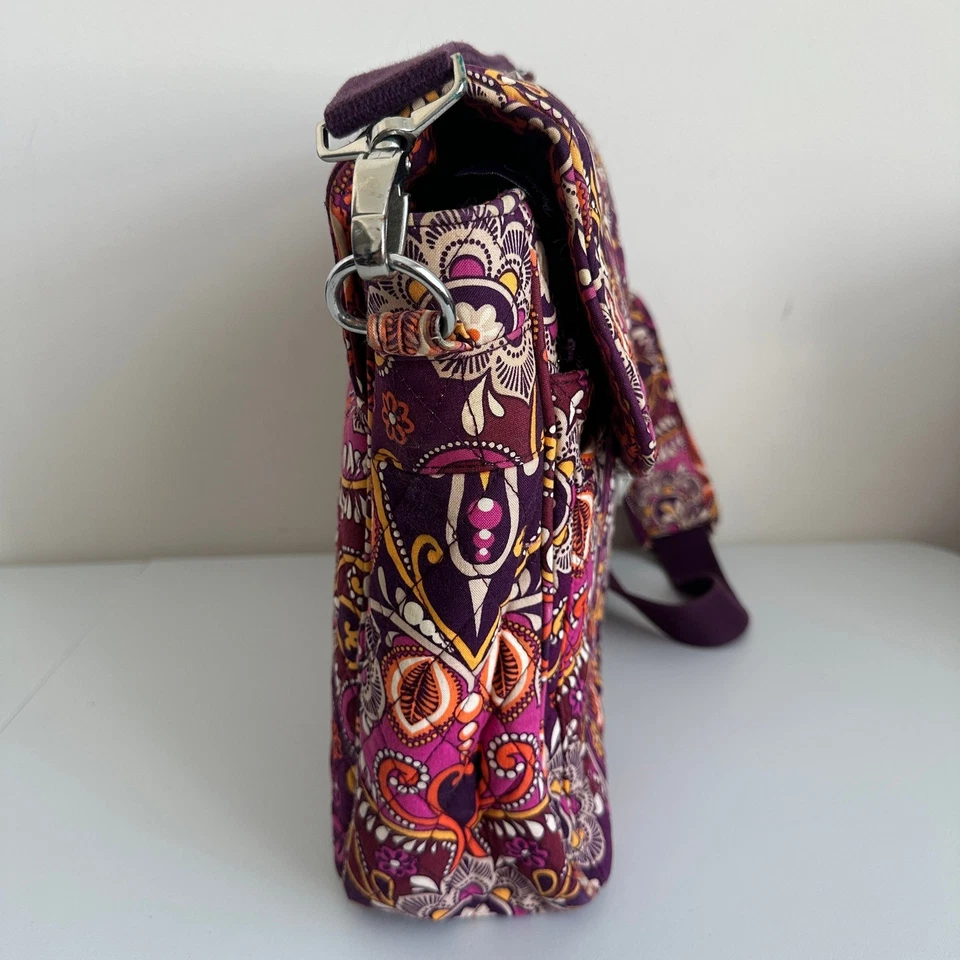 Vera Bradley Safari Sunset Messenger Crossbody Office School Work Shoulder Bag - Image 2 of 4