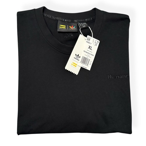 Adidas Pharrell Williams Human Race T-Shirt Black XL Crew Short Sleeve HB8817 - Picture 2 of 7