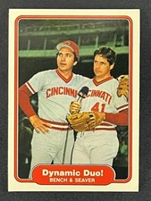 1982 Fleer Dynamic Duo Johnny Bench & Tom Seaver #634