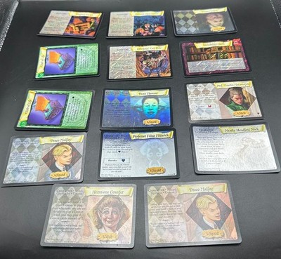 Harry Potter TCG 2001 Konvolut Restposten Folie Draco Hermine seltene Karten