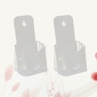  2Pcs Transparent Acryl A4 Dreifach einlagige Broschüre Katalogständer