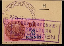 Germany occupied France Alsace Lorraine revenue Verkehrsteuerverwaltung 1940
