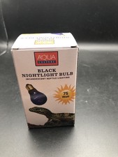 Aqua Culture Black Nightlight Bulbs for Reptiles 75 watt 3500 hour life