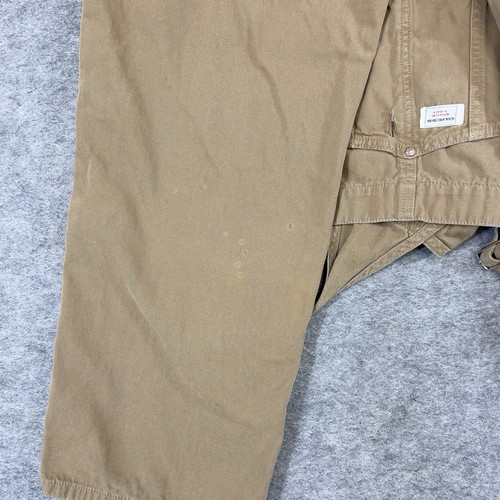 Guess Latzhose Herren M Beige Canvas Gardener Utility Taschen Made in USA 90s - Bild 13 von 24