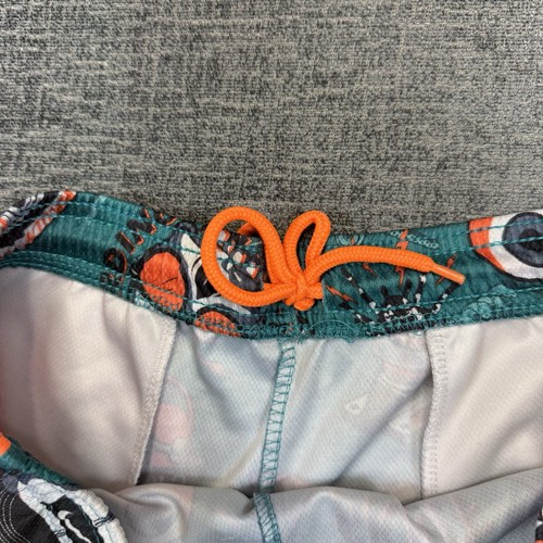 Nike Boys Youth M 10-12 Skateboarding Shorts Blue Orange Skull Skate Y2K - Picture 7 of 10