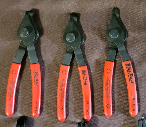Blue-Point 12 Retaining Ring Pliers Set Convertables For Internal & External - Picture 5 of 24
