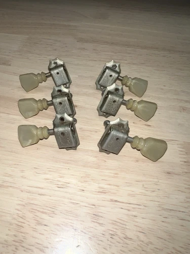 Vintage Gibson Deluxe Tuners Double Ring set (3 + 3) late 1960’s -early 1970’s