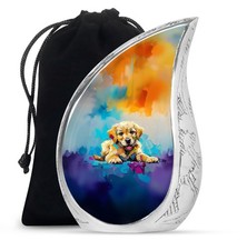 Baby Dog Urns for Human Ashes Adult Women  Men Decorative 10 Inch 