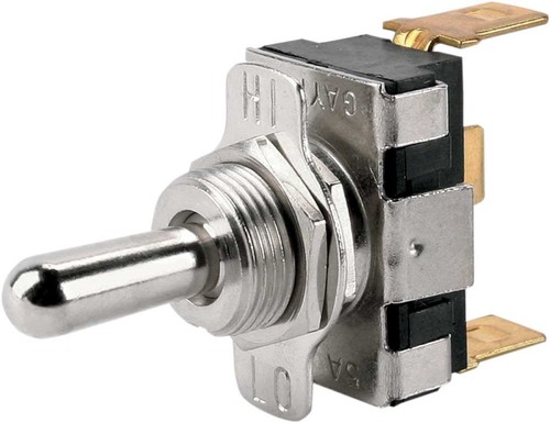 Moose Utility Hi/Low/Off Switch for Hand Warmer Kit - Metal Toggle - 220004 - Picture 1 of 2