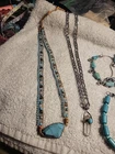Lot Vtg & Modern  Necklaces Pendant Costume Jewelry Turquoise Beads Cross
