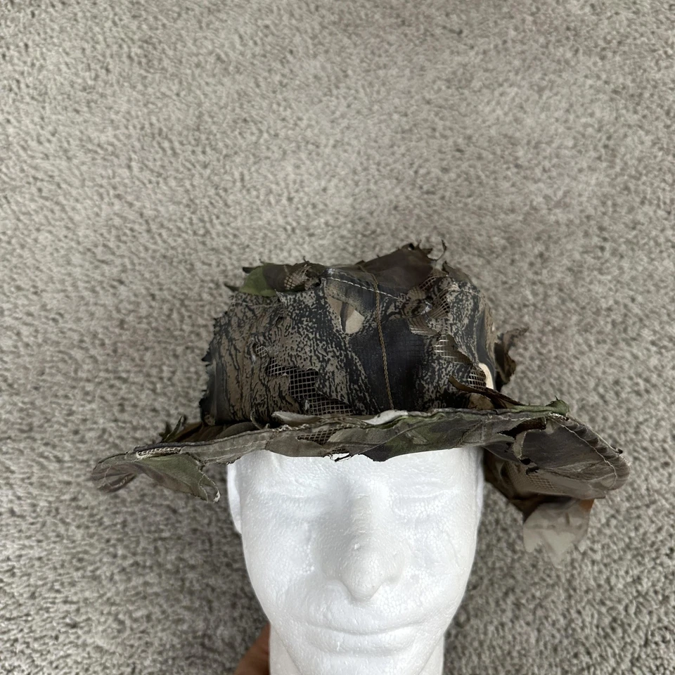 Goorin Hat Bucket Fitted Mens 58cm Camo Realtree Leafy Mesh Ghillie Hunting - Image 2 of 4