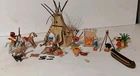 Vtg Playmobil 3733 Native American Village 1992. 99% Complete See Description