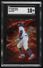 2022 Panini Prizm Lava Flow Mookie Betts #LF-3 SGC 10 GEM