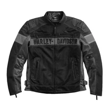 H.Davidson Men's Mesh Textile Motorcycle Jacket Biker Riding Gear Jacket