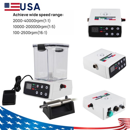 Dental LED Brushless Electric Micro Motor/1:1/1:5 Contra Angle Handpiece E-type - Picture 15 of 37