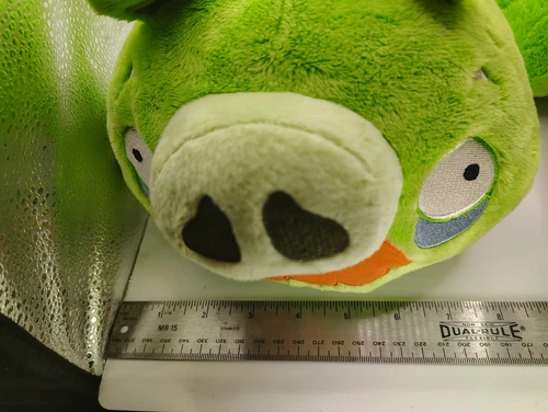 Set of (3) Angry Bird Character Plush Green Red Bird Pig 2012 & 2010 *PLS READ* - Picture 6 of 10