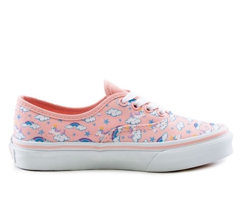 Vans Authentic (Unicorn Sleigh) Powder Pink Sneakers Girls Youth Skate Shoes - Picture 6 of 6
