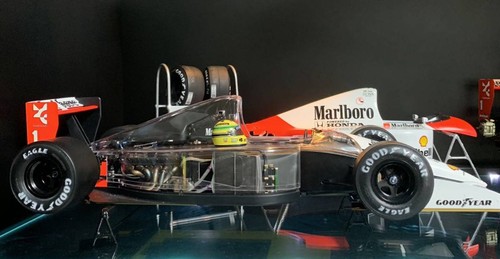 Fuera de impresión Tamiya 1/12 vista completa McLaren Honda MP4/6 vista completa capucha nuevo - Imagen 4 de 5