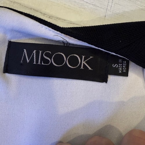 Abito piccolo Misook acqua nero colorblock midi old money tranquillo lusso carriera offi - Foto 7 di 11