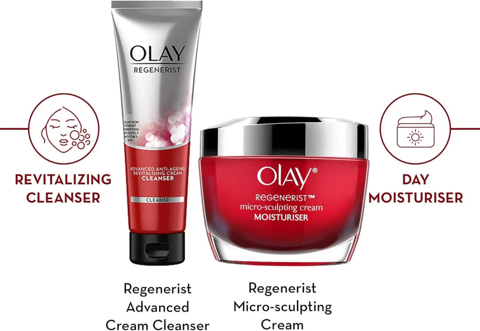 Olay Regenerist Micro-Sculpting Cream & Cleanser Skincare Set – New Sealed