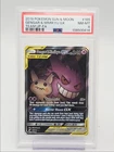GENGAR & MIMIKYU GX 2019 POKEMON S & M TEAM UP ULTRA RARE 53/181 PSA 8 Q1048