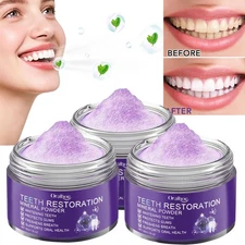 1/2/3pcs Dental Restoration Mineral Powder,Mineral Tooth Powder, Teeth Whitening