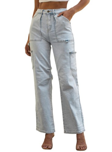 Womens Jeans Straight Leg Jeans for Women High Waist Baggy Trendy Womens Jean...