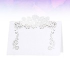 50 Pcs Dinner Table Decorations Name Holders Party Plates for Setting