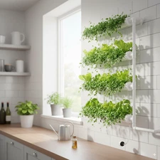 Hydroponic Site Grow Kit System 36/54/90/108 Planting Sites w/ Water Pump&Timer