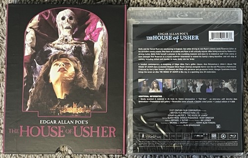 OOP THE HOUSE OF USHER Blu-Ray Vinegar Syndrome VSA Archive Edgar Allan Poe New - 第 2/4 張圖片